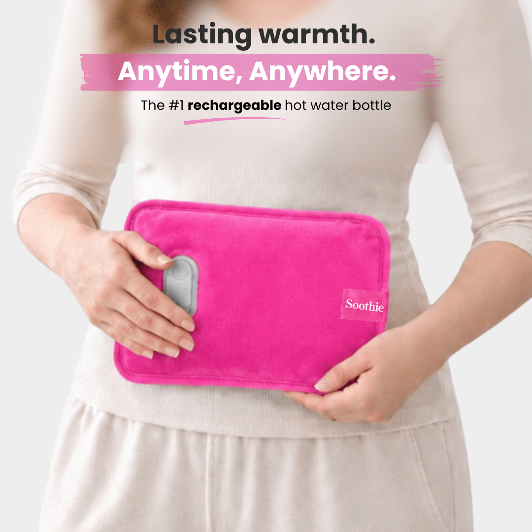 Soothie™ Rechargeable Hot Water Bottle + Body Strap (Magenta) - Soothie™