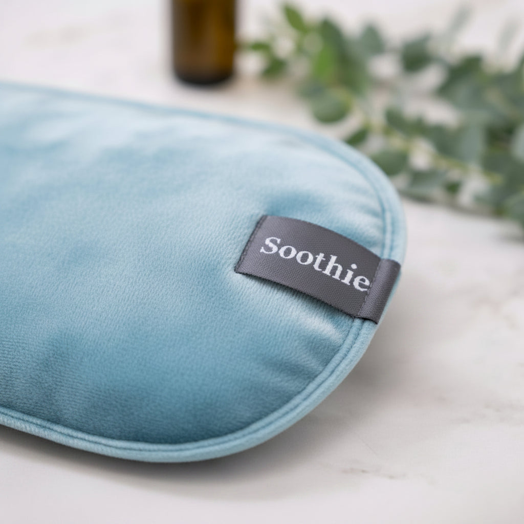 Soothie™  Rechargeable Hot Water Bottle + Body Strap (Blue)