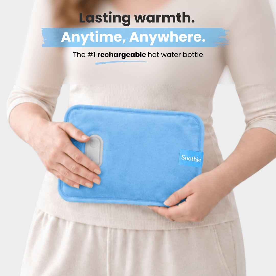 Soothie™ Rechargeable Hot Water Bottle + Body Strap (Azure) - Soothie™